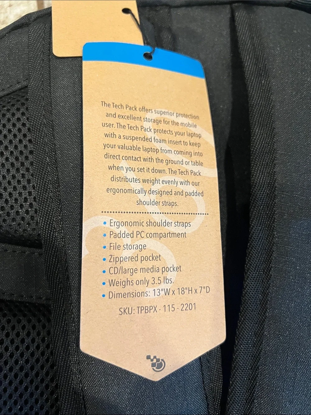 Black Men's Commuter Laptop Backpack